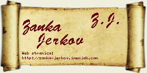 Žanka Jerkov vizit kartica